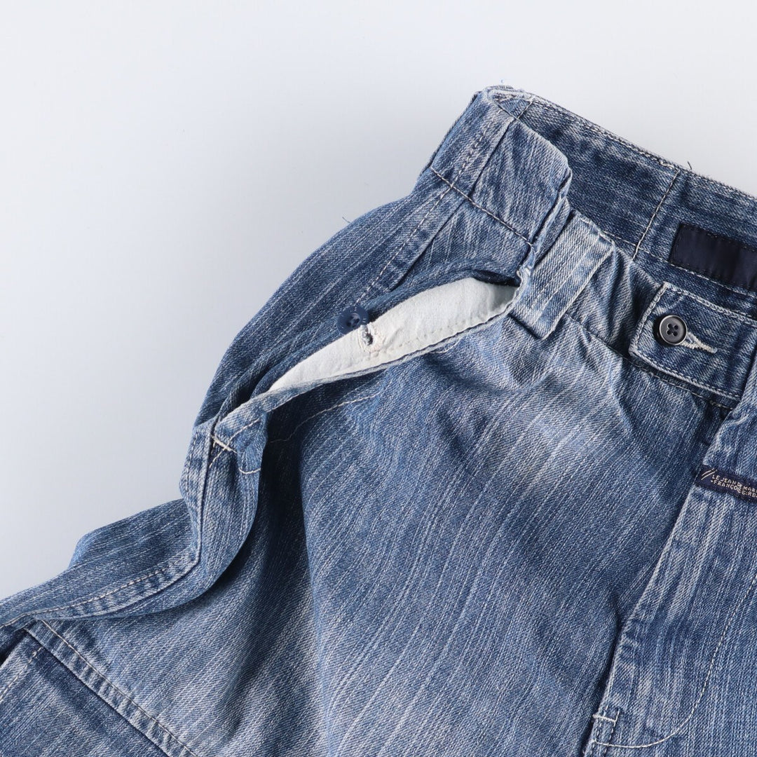 Marithe Francois Girbaud denim shorts, men's size W34 cotton blue type Vintage Second Hand