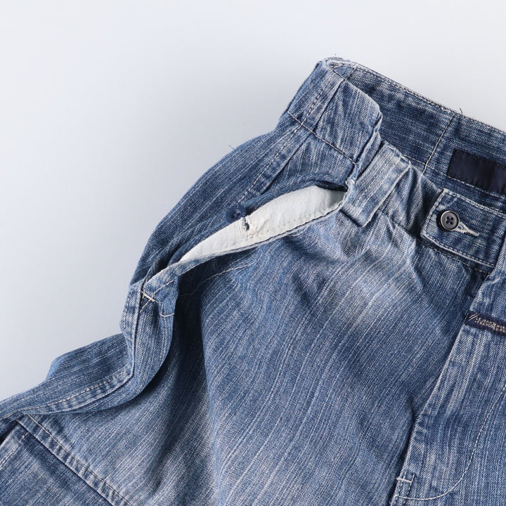 Marithe Francois Girbaud denim shorts, men's size W34 cotton blue type Vintage Second Hand