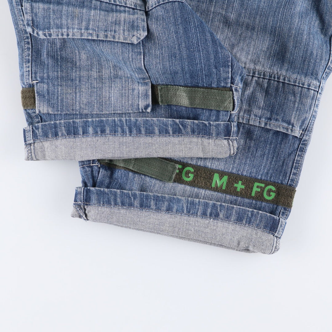 Marithe Francois Girbaud denim shorts, men's size W34 cotton blue type Vintage Second Hand