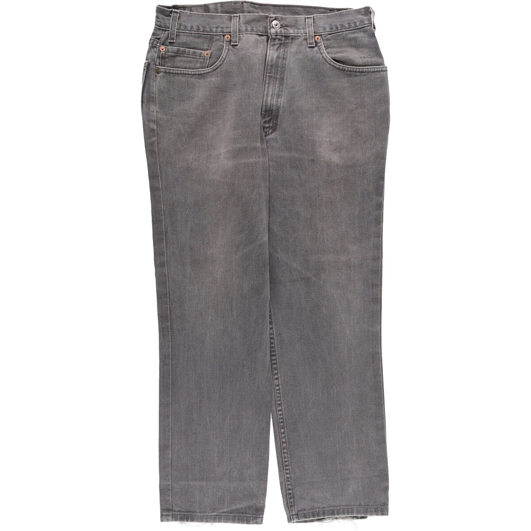 00'S Levi's 550 Relaxed Fit Black Denim Tapered Denim Pants Made in USA Men's W34 cotton black type Vintage Second Hand