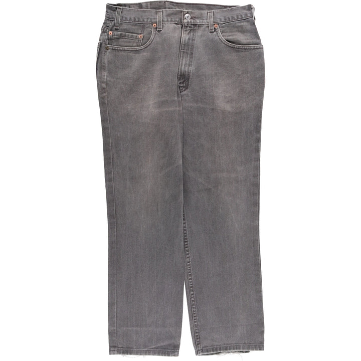 00'S Levi's 550 Relaxed Fit Black Denim Tapered Denim Pants Made in USA Men's W34 cotton black type Vintage Second Hand