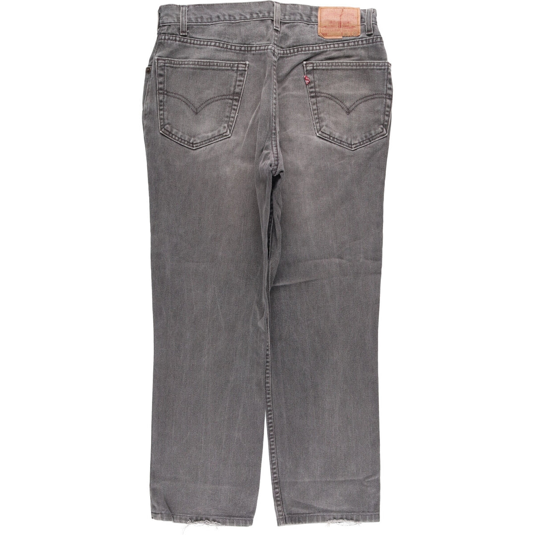 00'S Levi's 550 Relaxed Fit Black Denim Tapered Denim Pants Made in USA Men's W34 cotton black type Vintage Second Hand