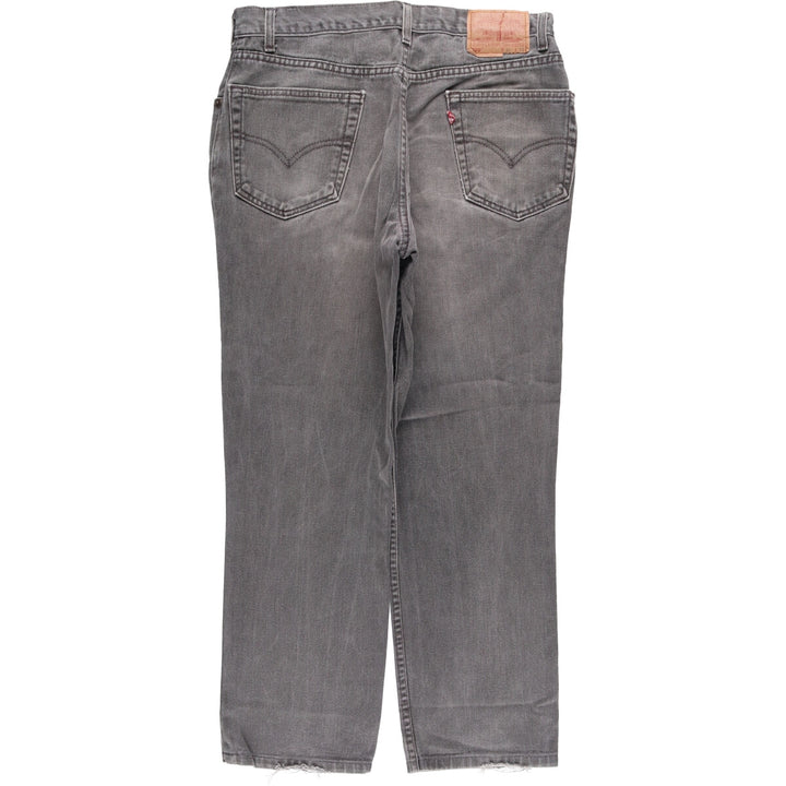 00'S Levi's 550 Relaxed Fit Black Denim Tapered Denim Pants Made in USA Men's W34 cotton black type Vintage Second Hand