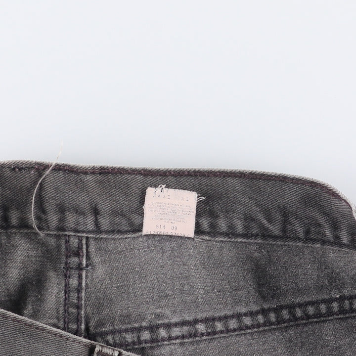 00'S Levi's 550 Relaxed Fit Black Denim Tapered Denim Pants Made in USA Men's W34 cotton black type Vintage Second Hand