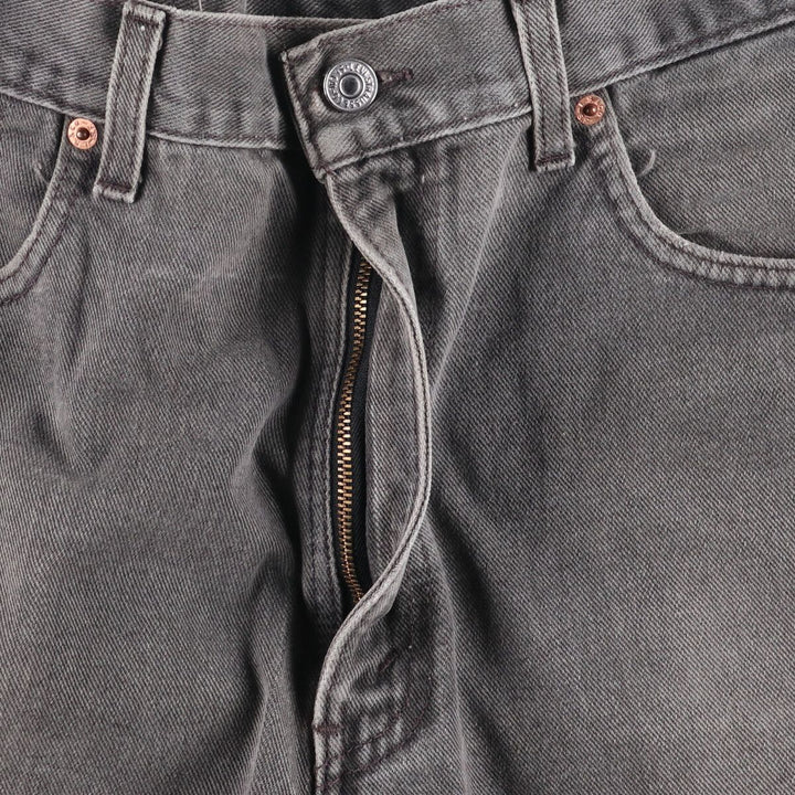 00'S Levi's 550 Relaxed Fit Black Denim Tapered Denim Pants Made in USA Men's W34 cotton black type Vintage Second Hand