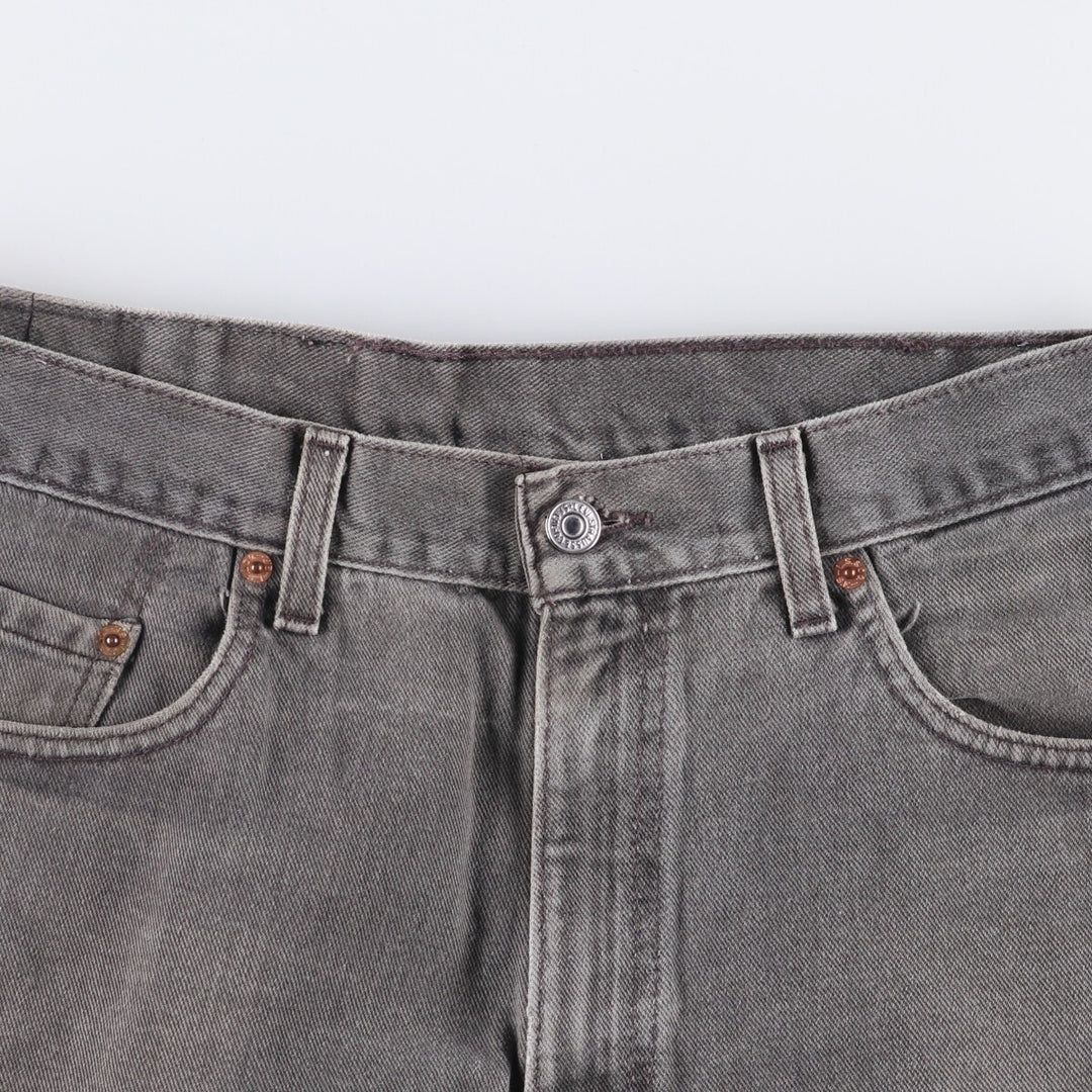 00'S Levi's 550 Relaxed Fit Black Denim Tapered Denim Pants Made in USA Men's W34 cotton black type Vintage Second Hand