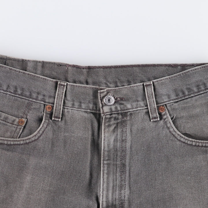 00'S Levi's 550 Relaxed Fit Black Denim Tapered Denim Pants Made in USA Men's W34 cotton black type Vintage Second Hand