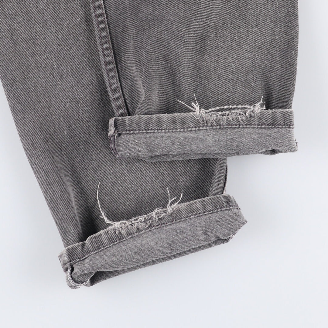 00'S Levi's 550 Relaxed Fit Black Denim Tapered Denim Pants Made in USA Men's W34 cotton black type Vintage Second Hand