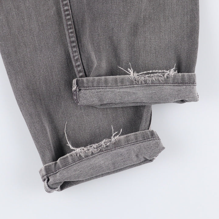 00'S Levi's 550 Relaxed Fit Black Denim Tapered Denim Pants Made in USA Men's W34 cotton black type Vintage Second Hand