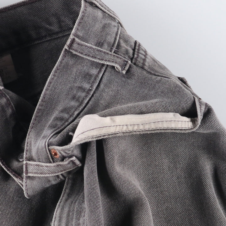 00'S Levi's 550 Relaxed Fit Black Denim Tapered Denim Pants Made in USA Men's W34 cotton black type Vintage Second Hand