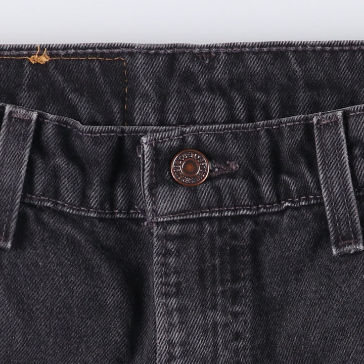 90'S Levi's 00550-0260 Relaxed Fit Tapered Leg Black Denim Pants, Made in USA, Men's Size 35 cotton black type Vintage Second Hand