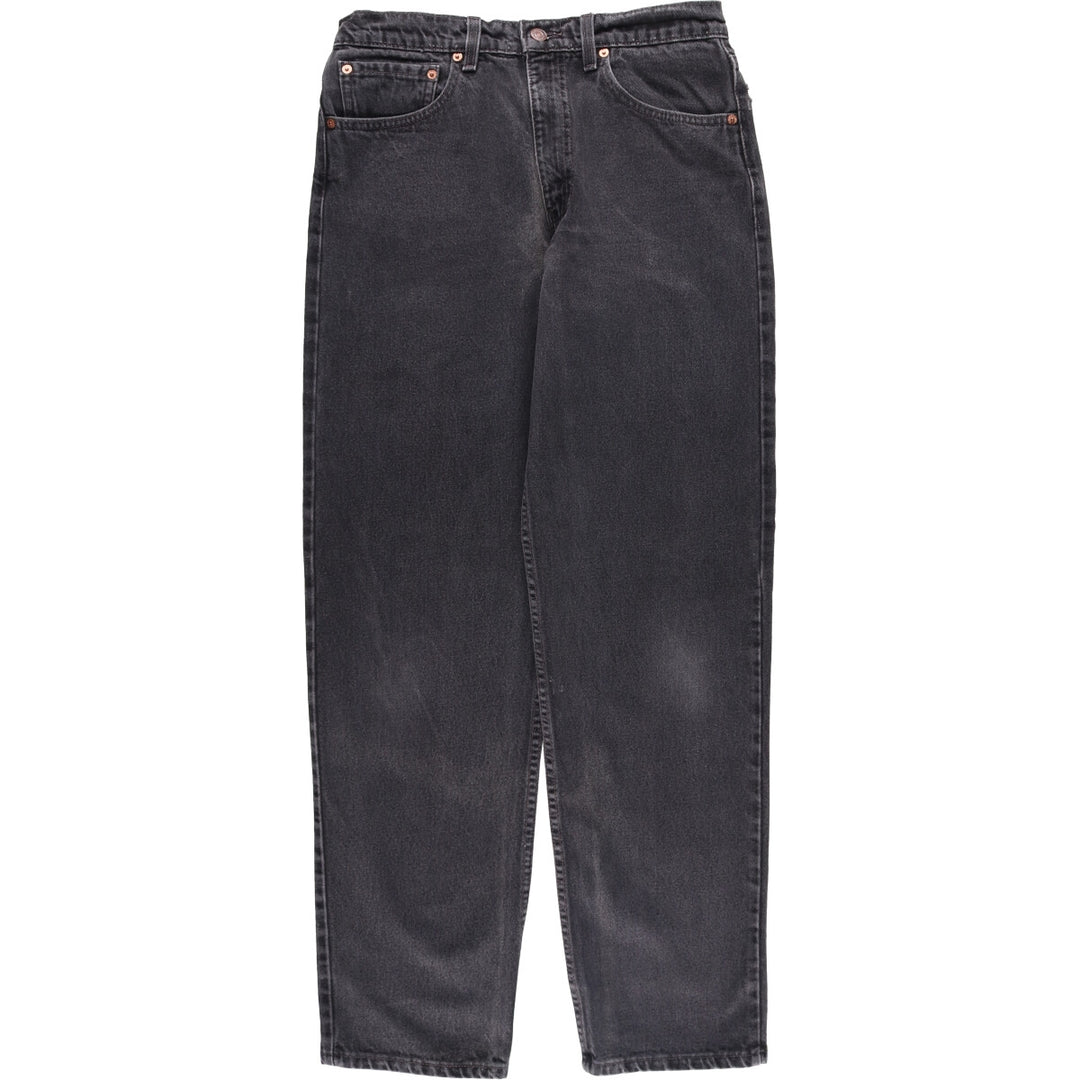 90'S Levi's 00550-0260 Relaxed Fit Black Denim Tapered Denim Pants, Made in the USA, Men's Size W31, Vintage cotton black type Vintage Second Hand