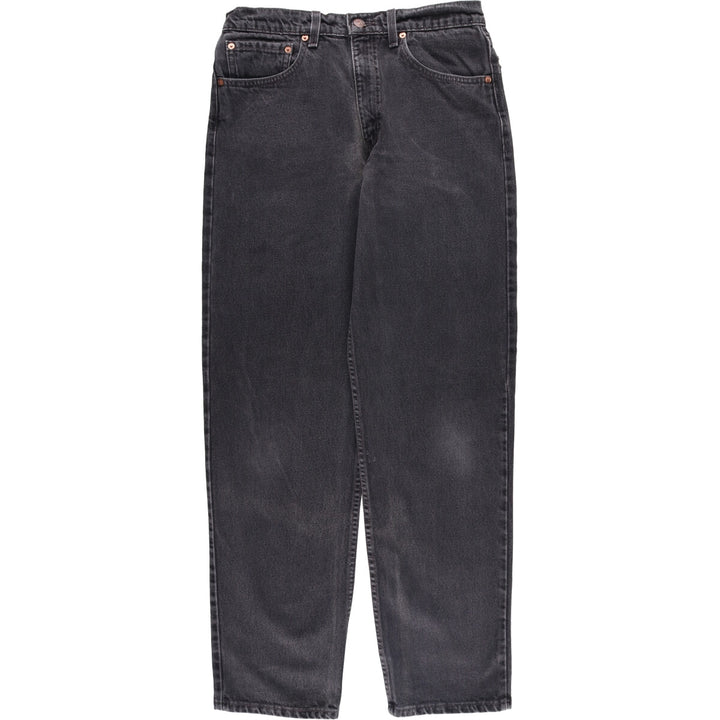 90'S Levi's 00550-0260 Relaxed Fit Black Denim Tapered Denim Pants, Made in the USA, Men's Size W31, Vintage cotton black type Vintage Second Hand