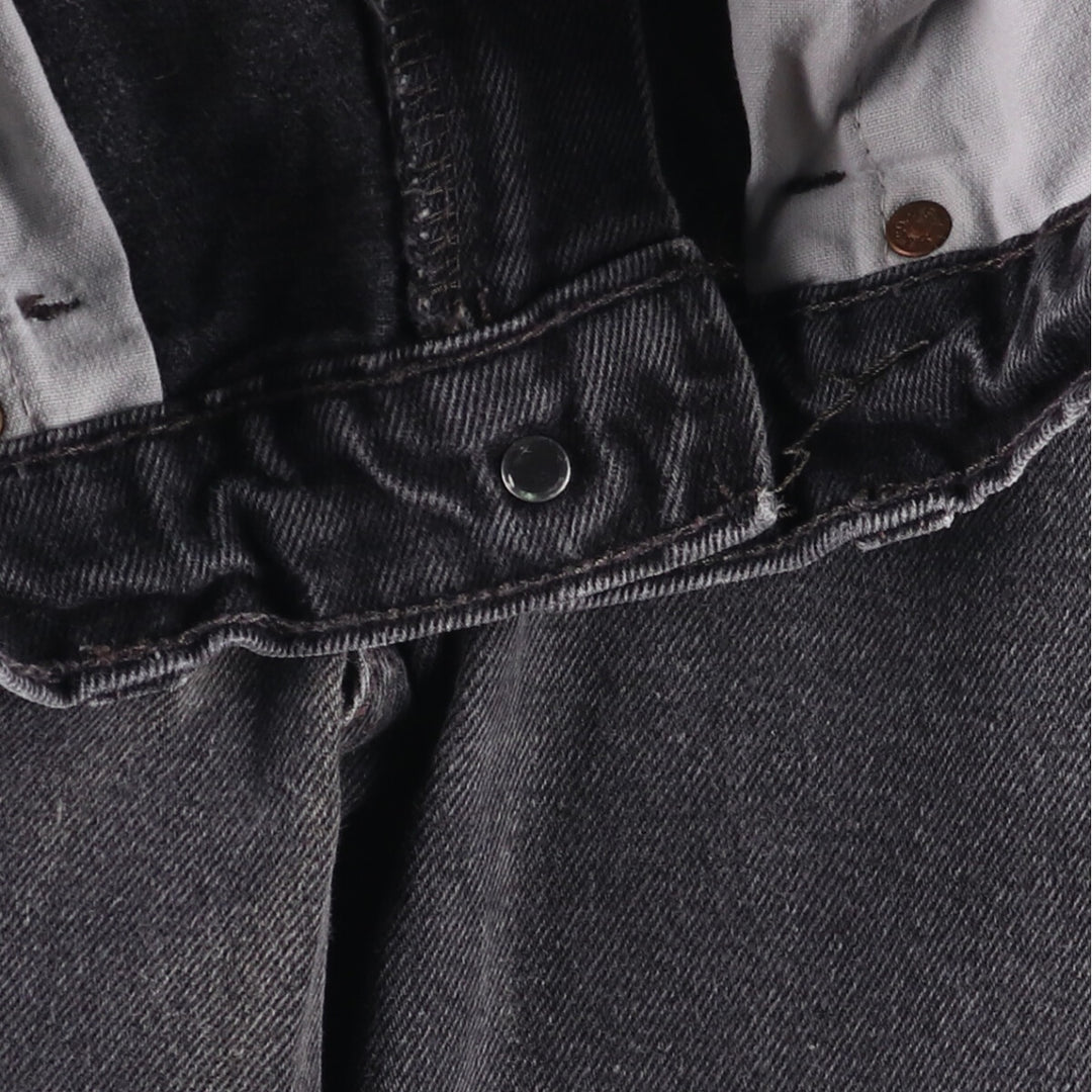 90'S Levi's 00550-0260 Relaxed Fit Black Denim Tapered Denim Pants, Made in the USA, Men's Size W31, Vintage cotton black type Vintage Second Hand