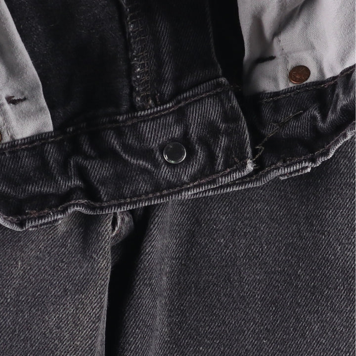 90'S Levi's 00550-0260 Relaxed Fit Black Denim Tapered Denim Pants, Made in the USA, Men's Size W31, Vintage cotton black type Vintage Second Hand