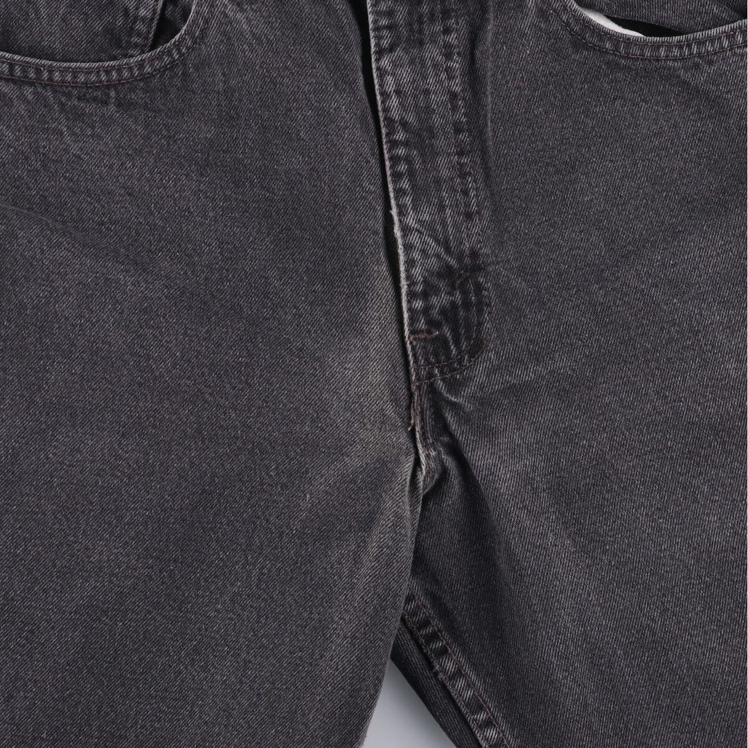 90'S Levi's 00550-0260 Relaxed Fit Black Denim Tapered Denim Pants, Made in the USA, Men's Size W31, Vintage cotton black type Vintage Second Hand