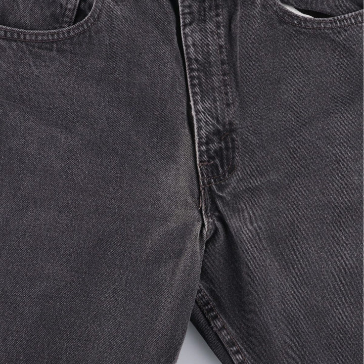 90'S Levi's 00550-0260 Relaxed Fit Black Denim Tapered Denim Pants, Made in the USA, Men's Size W31, Vintage cotton black type Vintage Second Hand