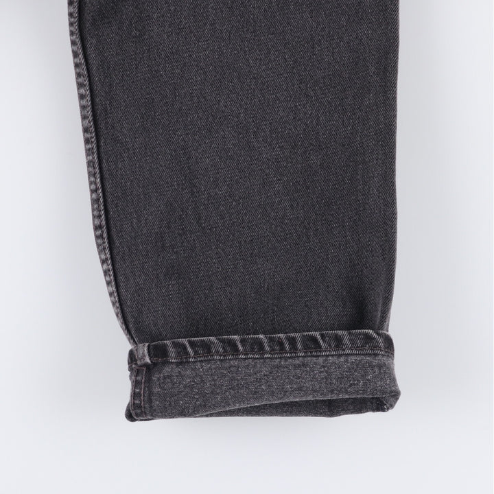 90'S Levi's 00550-0260 Relaxed Fit Black Denim Tapered Denim Pants, Made in the USA, Men's Size W31, Vintage cotton black type Vintage Second Hand