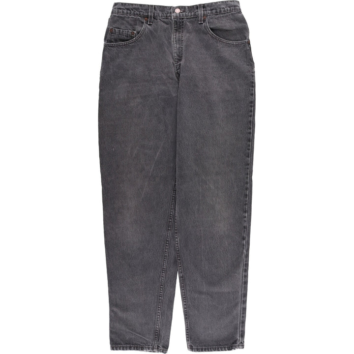 Levi's 560 Loose Fit Tapered Leg Black Denim Pants, Men's Size 33 unclear black type Vintage Second Hand
