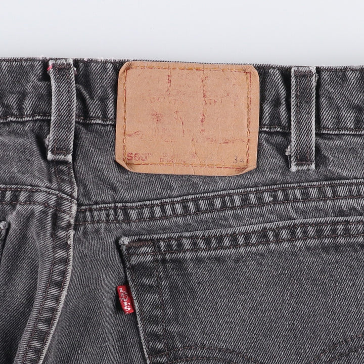 Levi's 560 Loose Fit Tapered Leg Black Denim Pants, Men's Size 33 unclear black type Vintage Second Hand