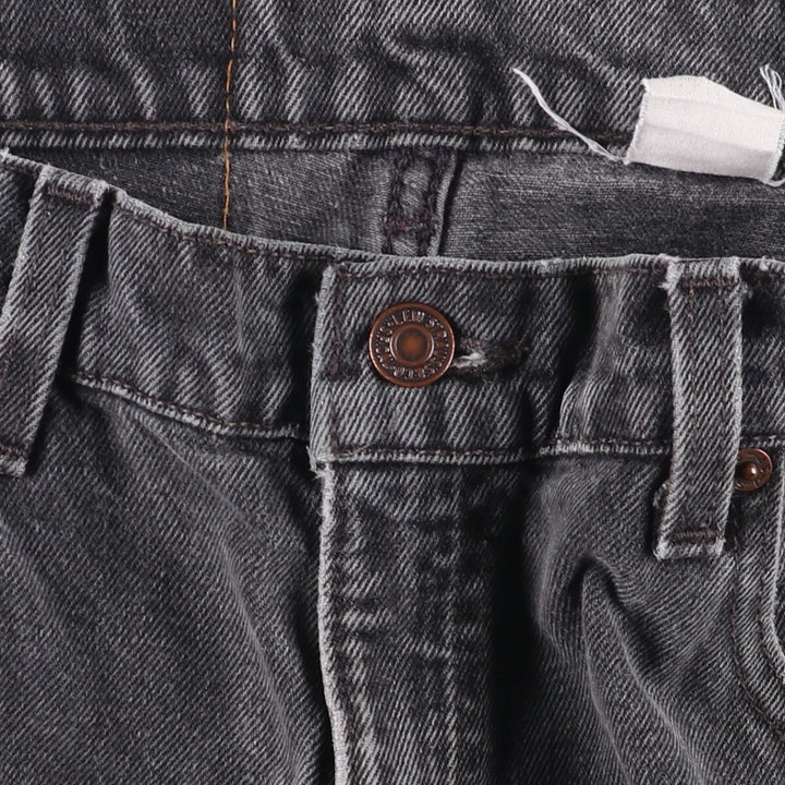 Levi's 560 Loose Fit Tapered Leg Black Denim Pants, Men's Size 33 unclear black type Vintage Second Hand