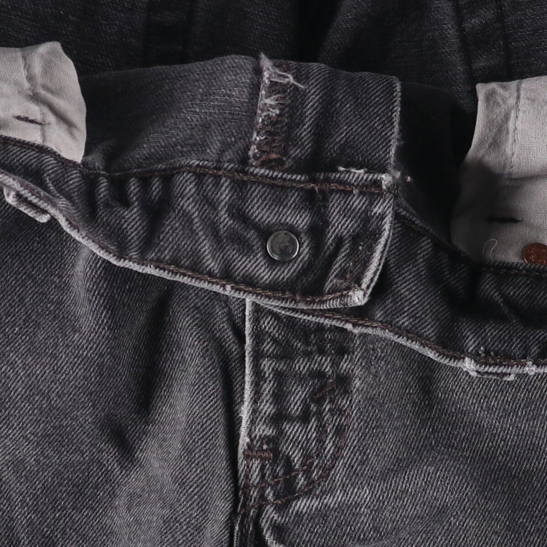 Levi's 560 Loose Fit Tapered Leg Black Denim Pants, Men's Size 33 unclear black type Vintage Second Hand