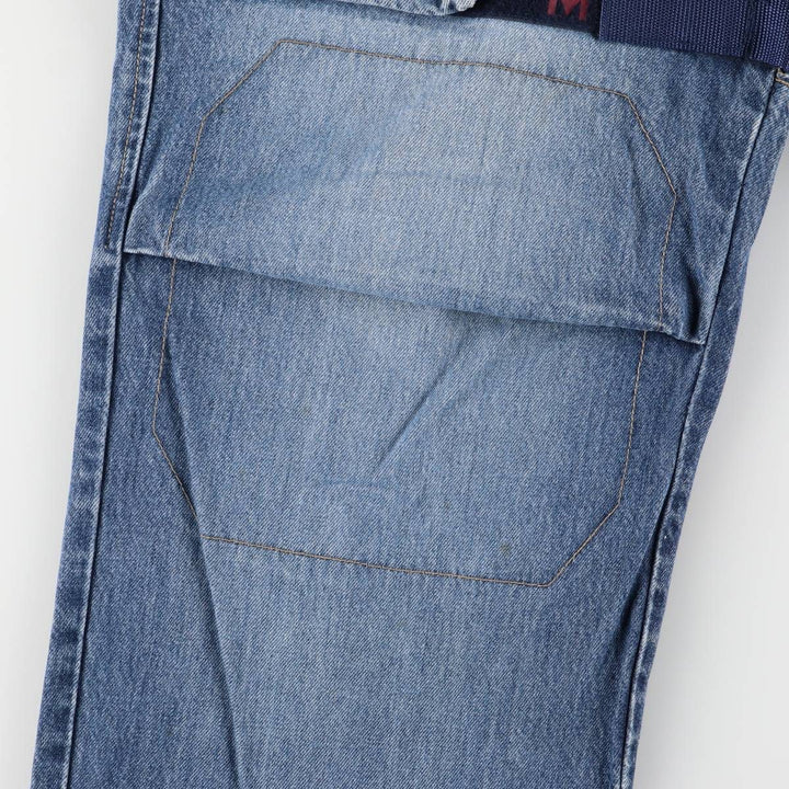 Marithe Francois Girbaud men's straight denim pants with tape, size W34 cotton blue type Vintage Second Hand