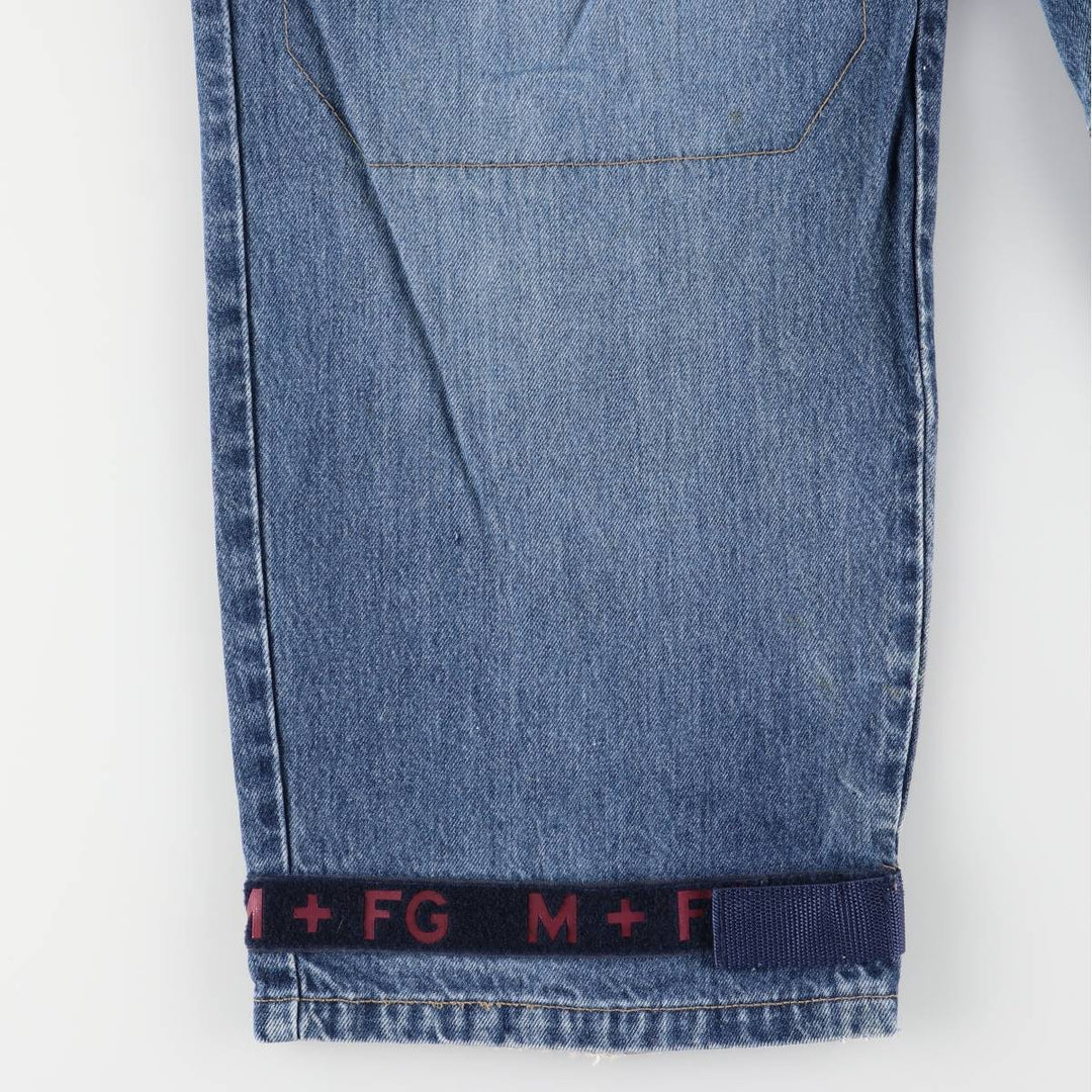 Marithe Francois Girbaud men's straight denim pants with tape, size W34 cotton blue type Vintage Second Hand
