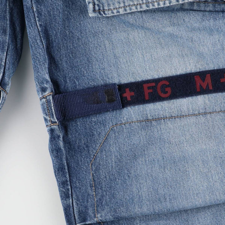 Marithe Francois Girbaud men's straight denim pants with tape, size W34 cotton blue type Vintage Second Hand