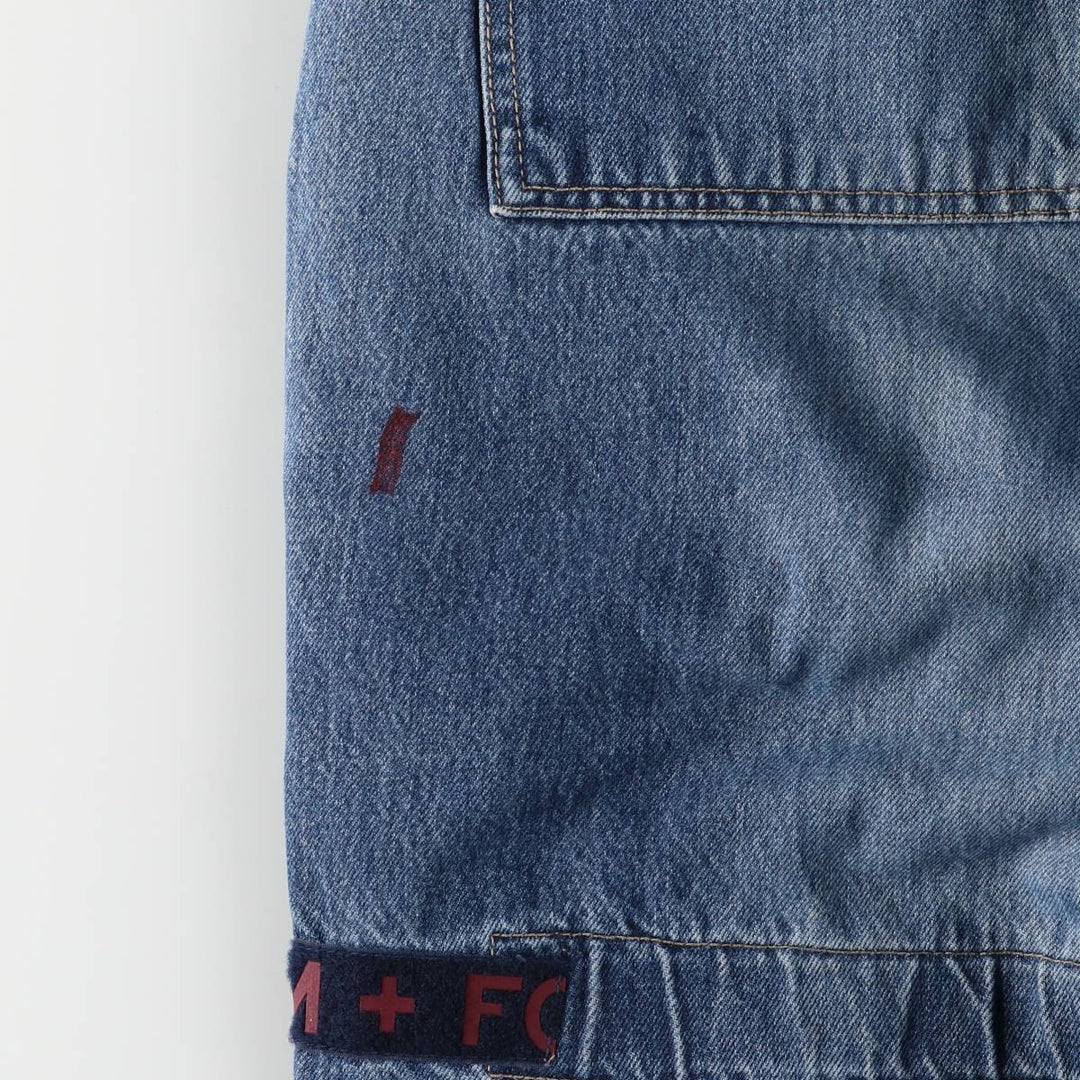 Marithe Francois Girbaud men's straight denim pants with tape, size W34 cotton blue type Vintage Second Hand