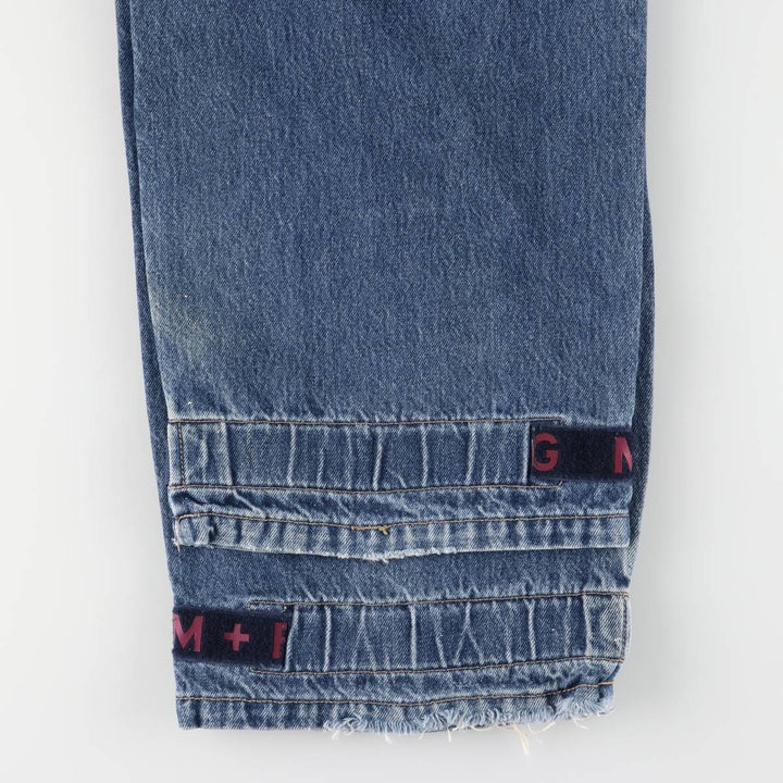 Marithe Francois Girbaud men's straight denim pants with tape, size W34 cotton blue type Vintage Second Hand