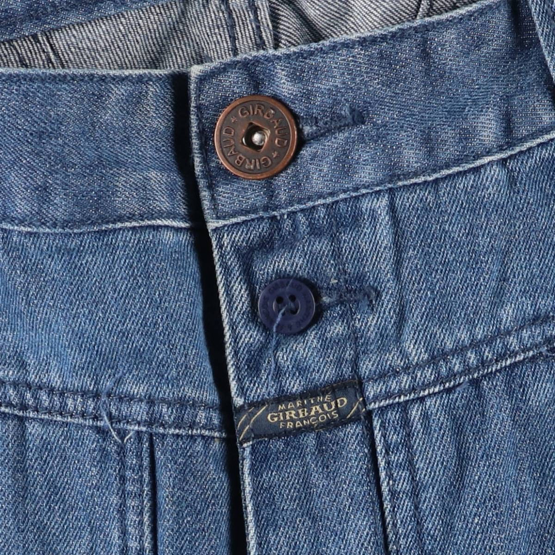 Marithe Francois Girbaud Men's Straight Denim Pants with Tape, Size W35 cotton blue type Vintage Second Hand