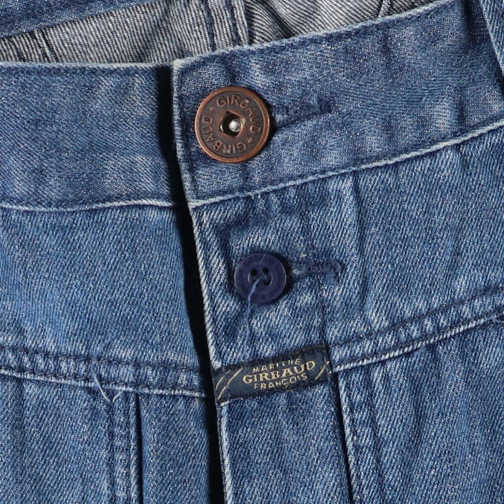 Marithe Francois Girbaud Men's Straight Denim Pants with Tape, Size W35 cotton blue type Vintage Second Hand