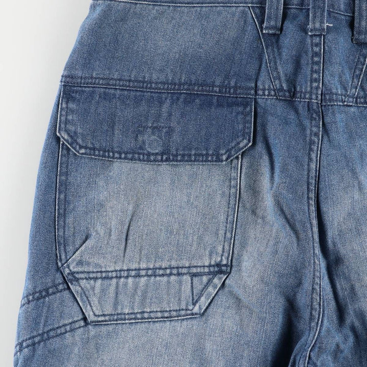 Marithe Francois Girbaud Men's Straight Denim Pants with Tape, Size W35 cotton blue type Vintage Second Hand