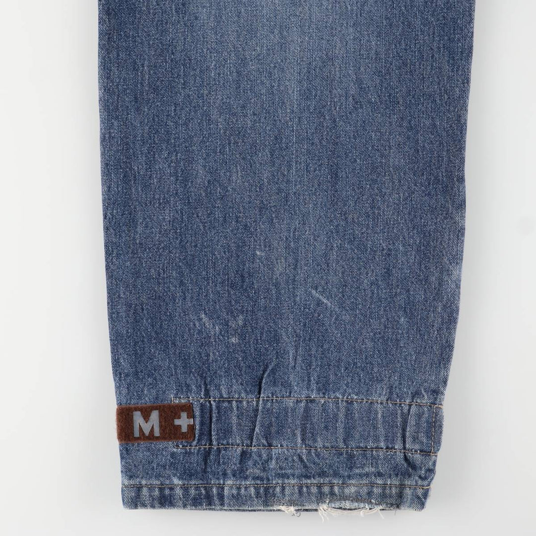 Marithe Francois Girbaud Men's Straight Denim Pants with Tape, Size W35 cotton blue type Vintage Second Hand