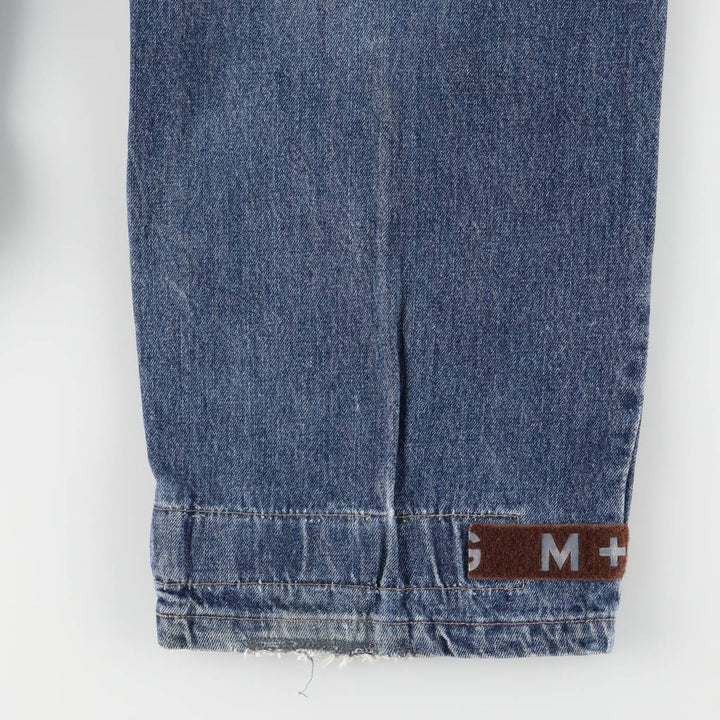 Marithe Francois Girbaud Men's Straight Denim Pants with Tape, Size W35 cotton blue type Vintage Second Hand