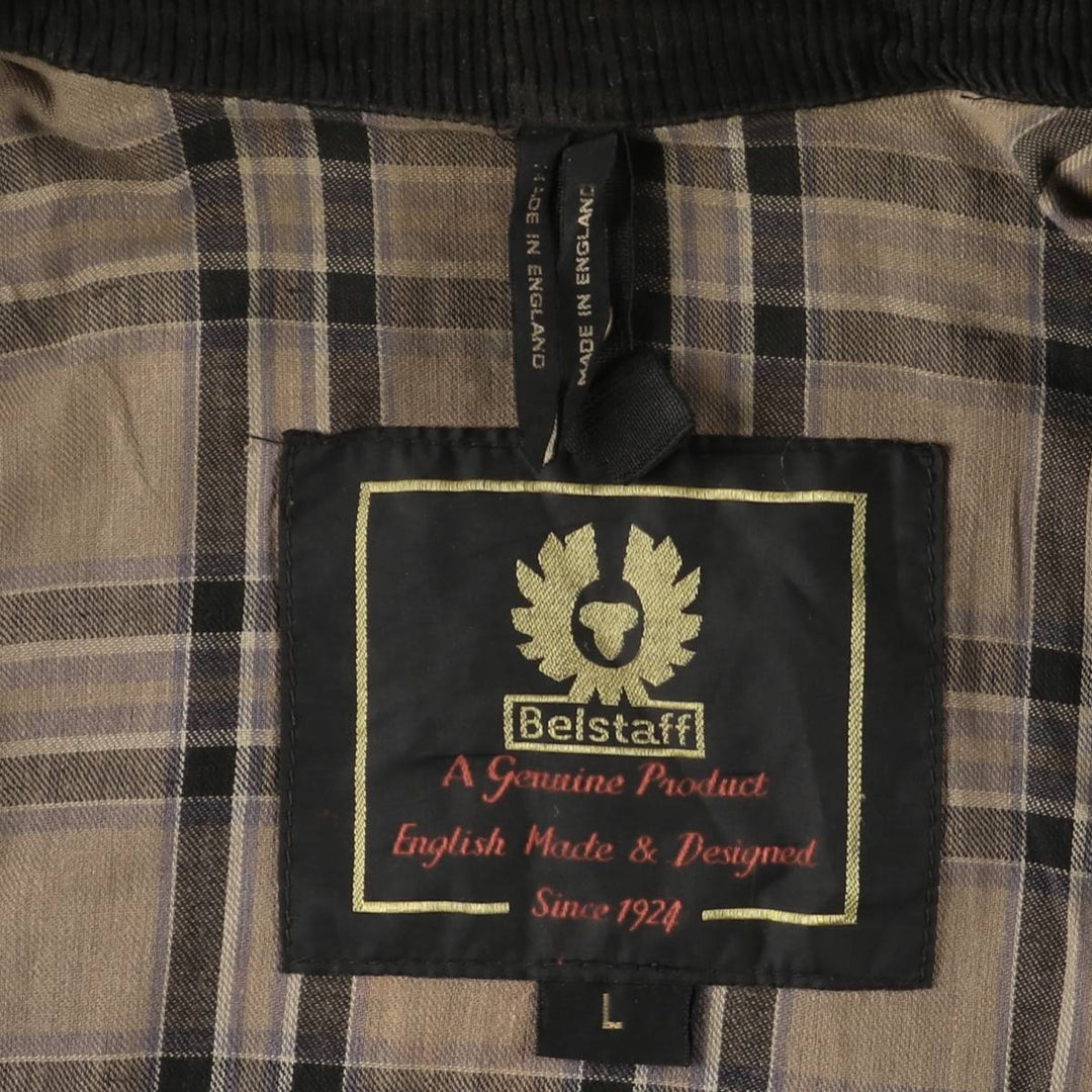 Belstaff Trialmaster GOLD LABEL Waxed Cotton Oiled Jacket, Made in England, Men's Size L unclear brown type Vintage Second Hand