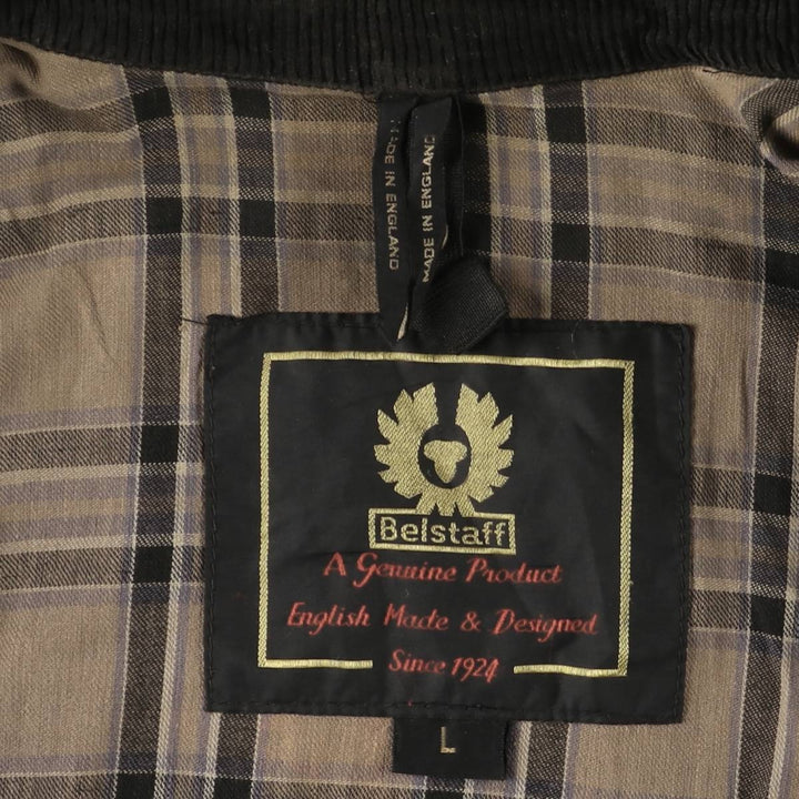 Belstaff Trialmaster GOLD LABEL Waxed Cotton Oiled Jacket, Made in England, Men's Size L unclear brown type Vintage Second Hand