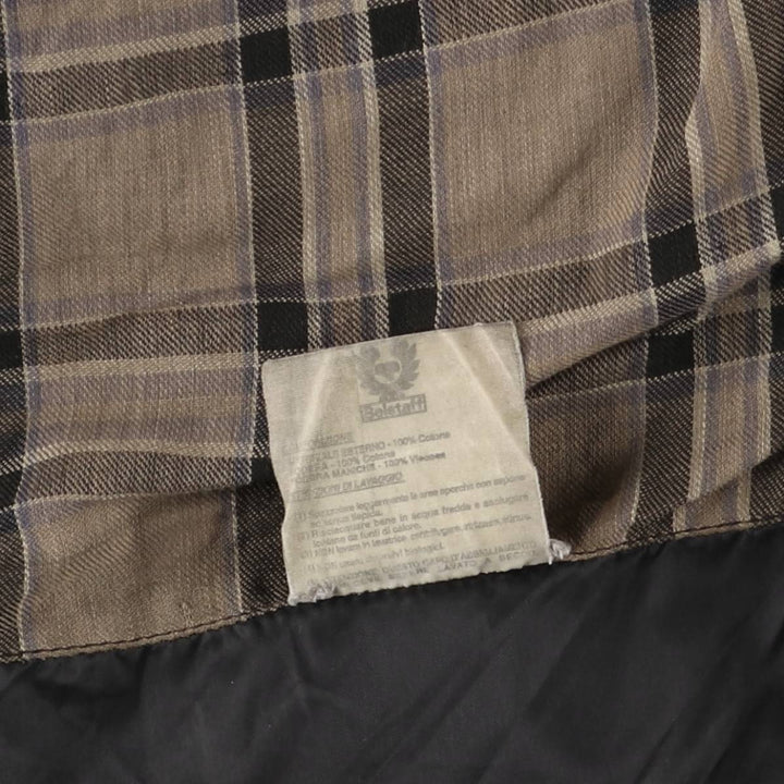 Belstaff Trialmaster GOLD LABEL Waxed Cotton Oiled Jacket, Made in England, Men's Size L unclear brown type Vintage Second Hand