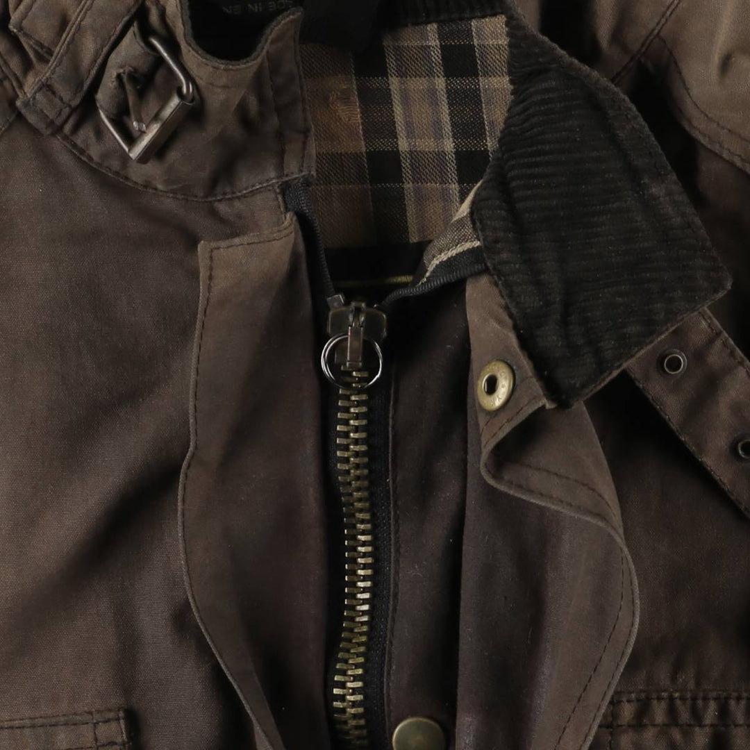 Belstaff Trialmaster GOLD LABEL Waxed Cotton Oiled Jacket, Made in England, Men's Size L unclear brown type Vintage Second Hand