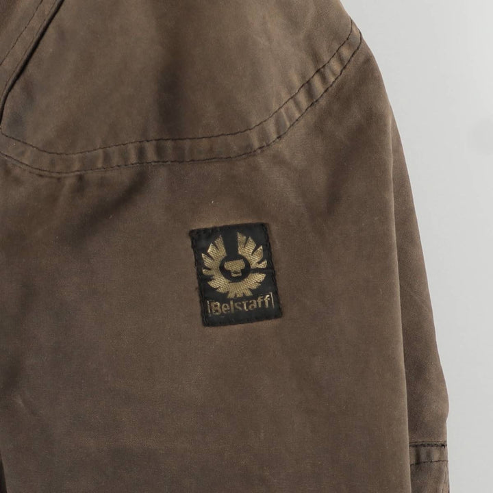 Belstaff Trialmaster GOLD LABEL Waxed Cotton Oiled Jacket, Made in England, Men's Size L unclear brown type Vintage Second Hand