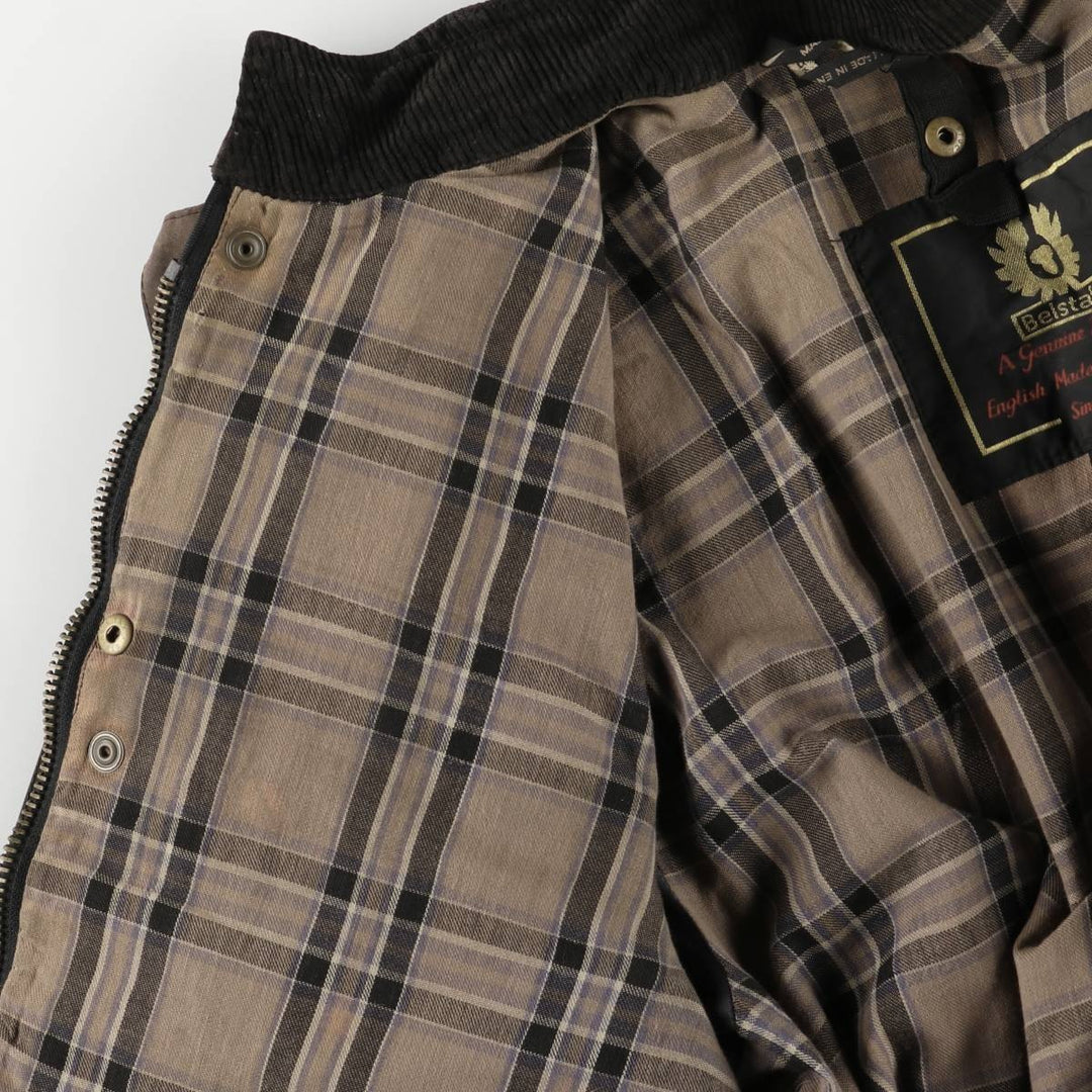 Belstaff Trialmaster GOLD LABEL Waxed Cotton Oiled Jacket, Made in England, Men's Size L unclear brown type Vintage Second Hand