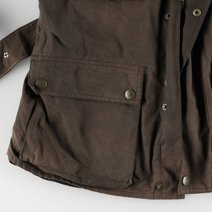 Belstaff Trialmaster GOLD LABEL Waxed Cotton Oiled Jacket, Made in England, Men's Size L unclear brown type Vintage Second Hand