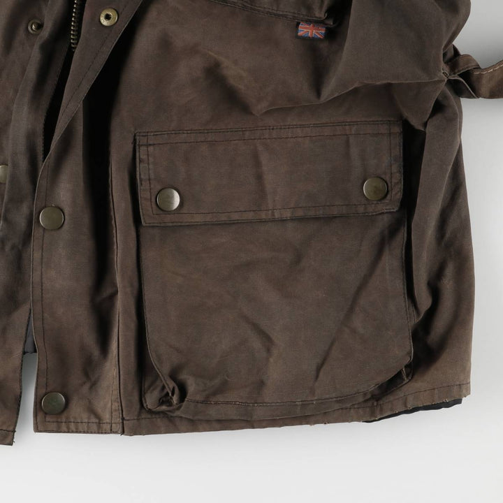 Belstaff Trialmaster GOLD LABEL Waxed Cotton Oiled Jacket, Made in England, Men's Size L unclear brown type Vintage Second Hand
