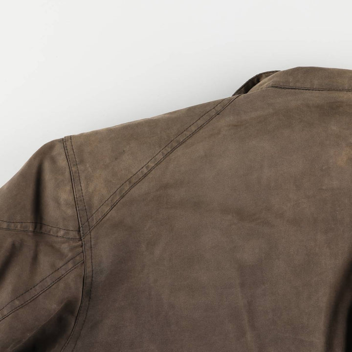 Belstaff Trialmaster GOLD LABEL Waxed Cotton Oiled Jacket, Made in England, Men's Size L unclear brown type Vintage Second Hand