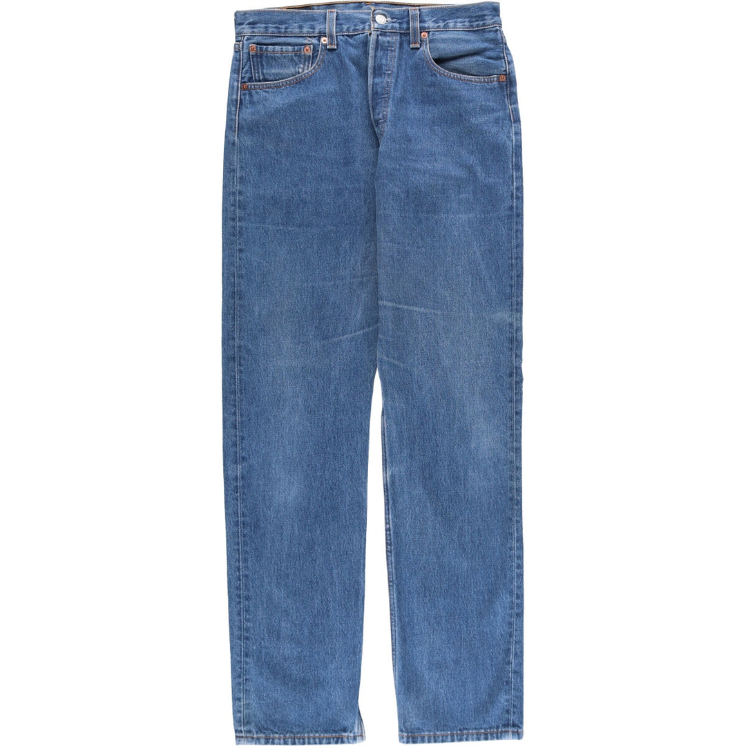 90'S Levi's 501-0118 Straight Denim Pants Made in USA Men's W32 Vintage cotton blue type Vintage Second Hand