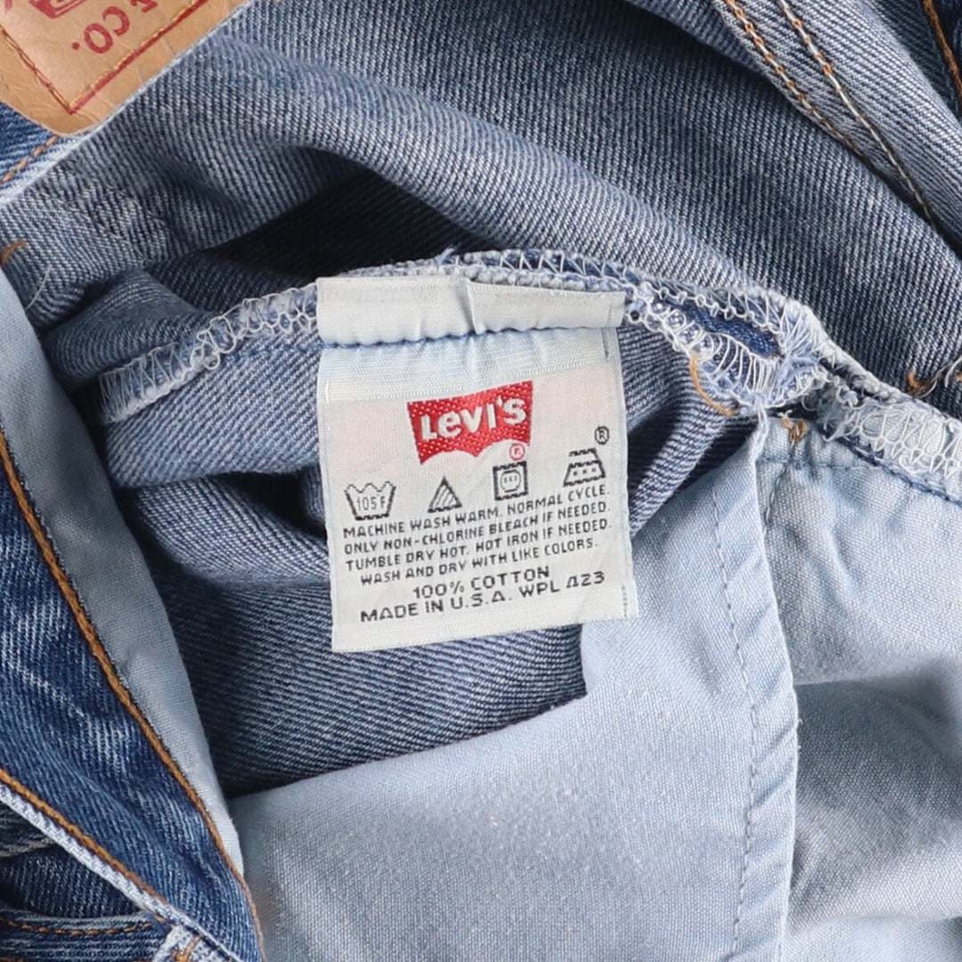90'S Levi's 501-0118 Straight Denim Pants Made in USA Men's W32 Vintage cotton blue type Vintage Second Hand