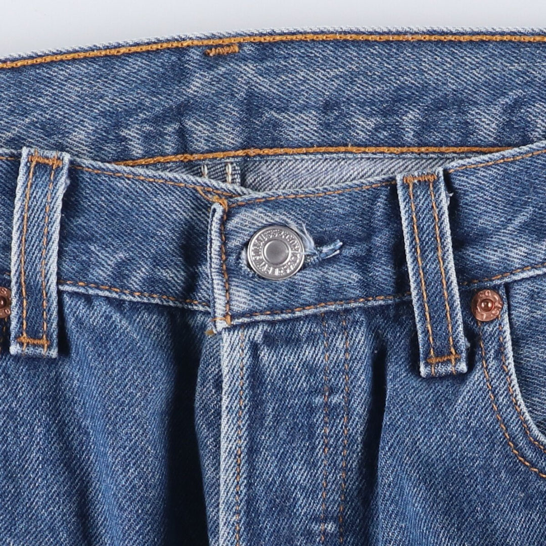 90'S Levi's 501-0118 Straight Denim Pants Made in USA Men's W32 Vintage cotton blue type Vintage Second Hand