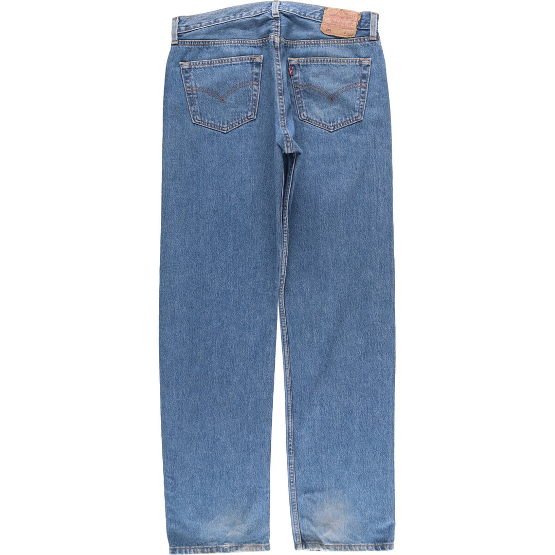 90'S Levi's 501-0114 Straight Denim Pants, Made in USA, Men's, Size 35, Vintage cotton blue type Vintage Second Hand