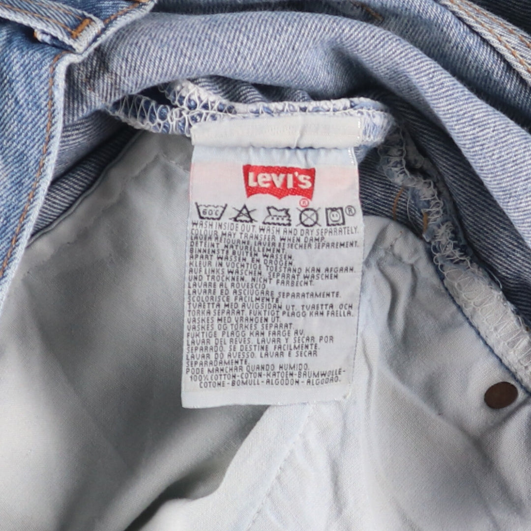 90'S Levi's 501-0114 Straight Denim Pants, Made in USA, Men's, Size 35, Vintage cotton blue type Vintage Second Hand
